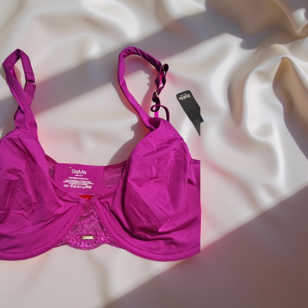 New BeMe New York Pink Bra Size 34DD